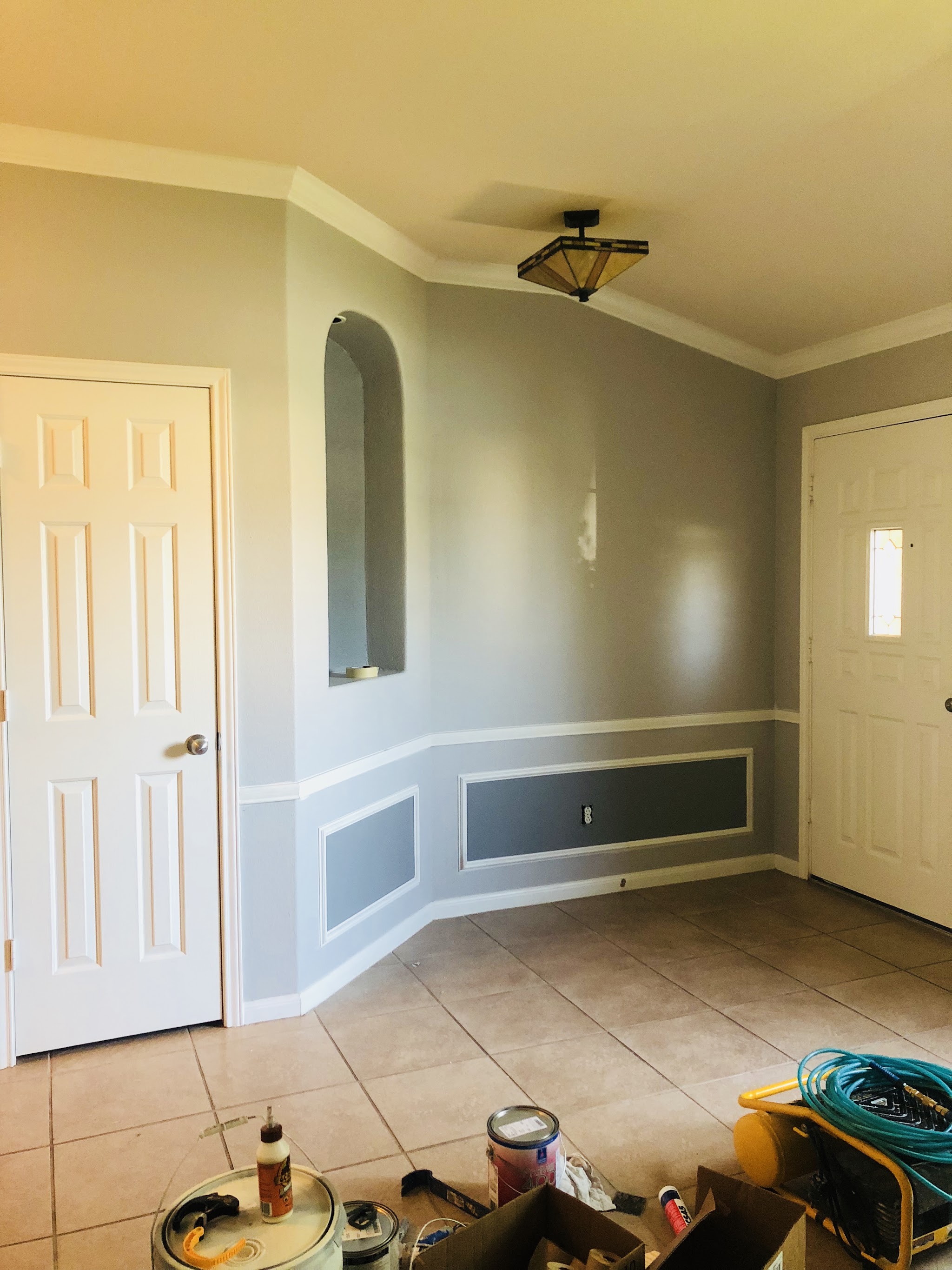 Completed exterior painting — residential property