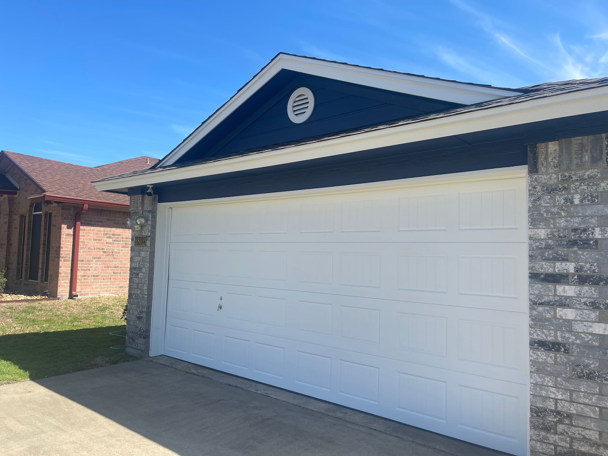 Residential paint project — finished exterior